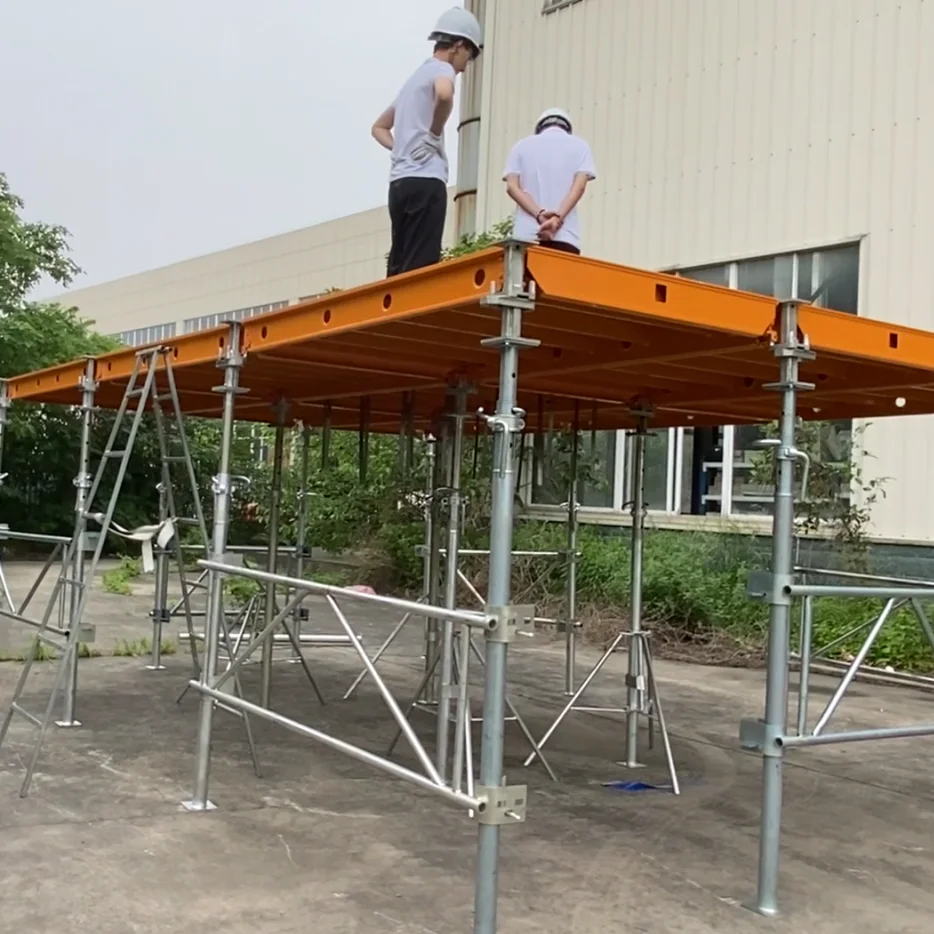 TECON Aluminium Slab Formwork with Birch Plywood Applied to Shopping Mall Easy Assemble Concrete Casting