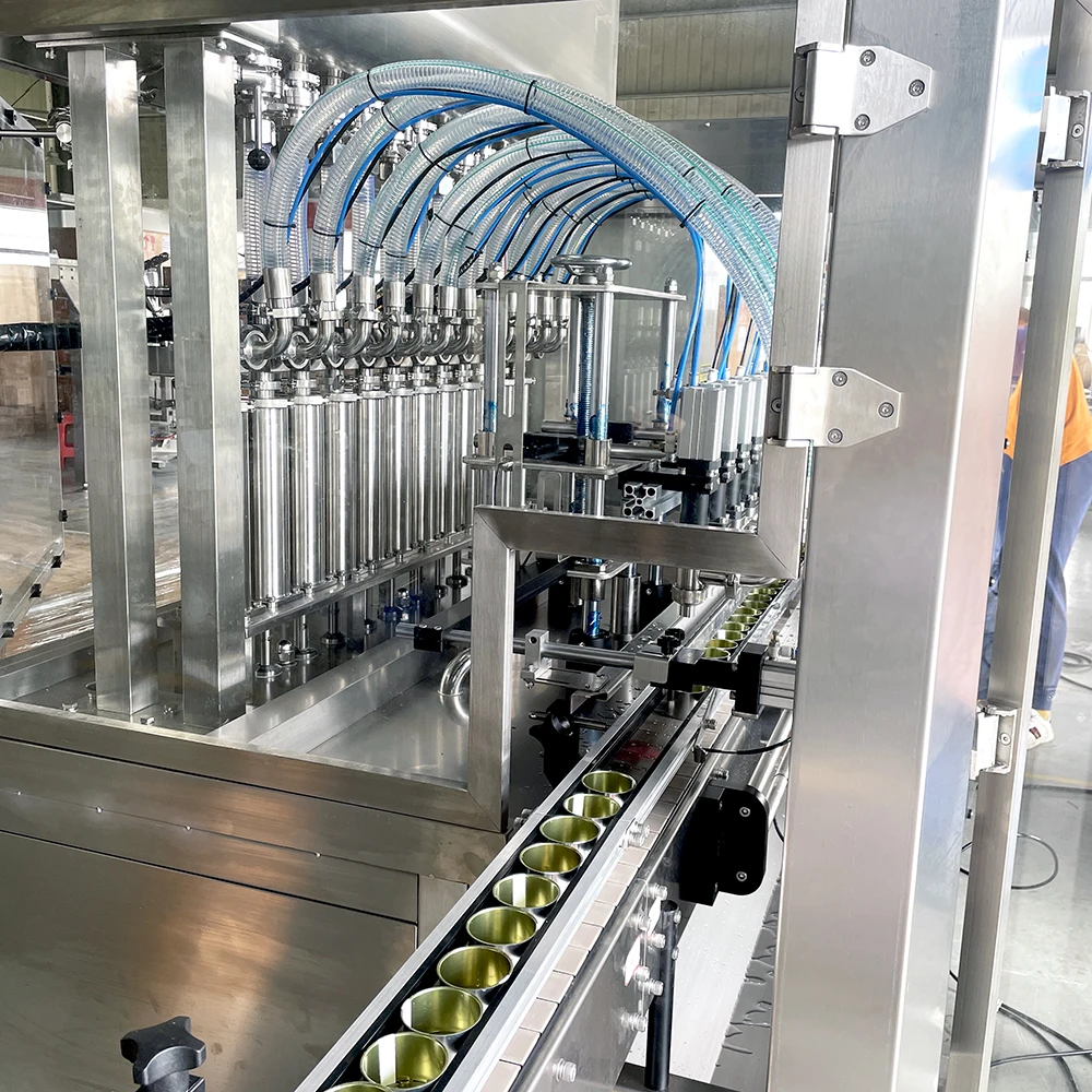 Chili Ketchup Liquid Jam Sauce Filling Machine Canned Wet Pet Food Production Line