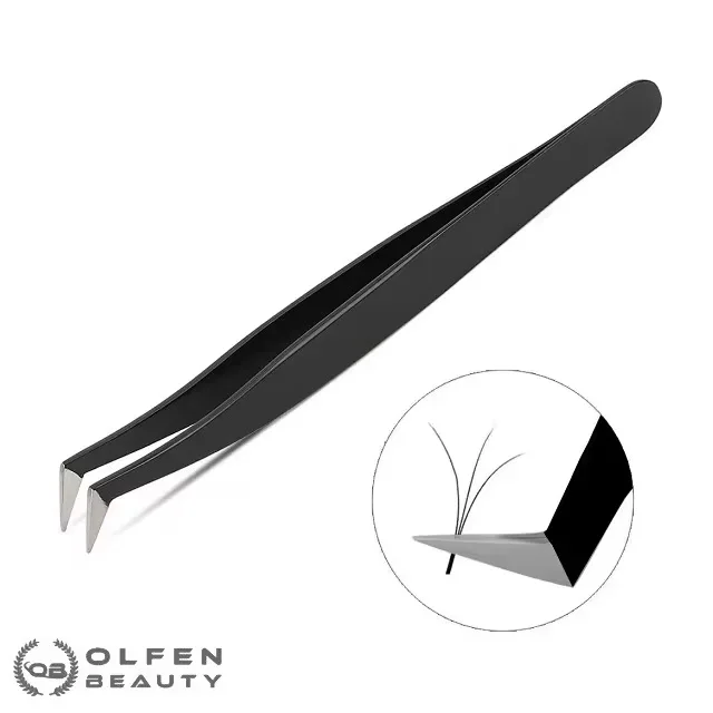 2022 Latest Collection Fast Selling Stainless Steel Eyelash Tweezers Highly Fashionable Beauty Tool Best Wholesale Private Label