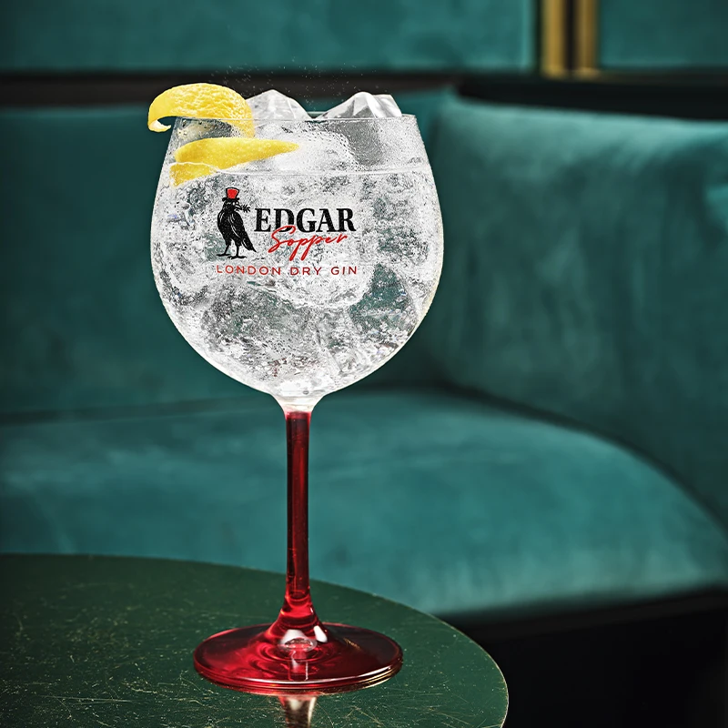 Premium line Top Quality Made in Italy Dry Gin Edgar Sopper Bottle of 100 cl ideal for minibar and hotels ready for export
