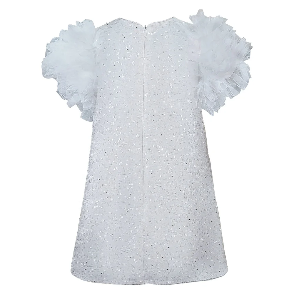 Cute Baby Frocks White Flower Girl Dress For Girls 11 To 12 Years