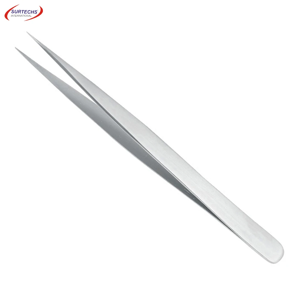 2023 Top Premium Customized Stainless Steel Eyelash Tweezers Best Design Women Pointed Tip Volume Lashes Private Label Features