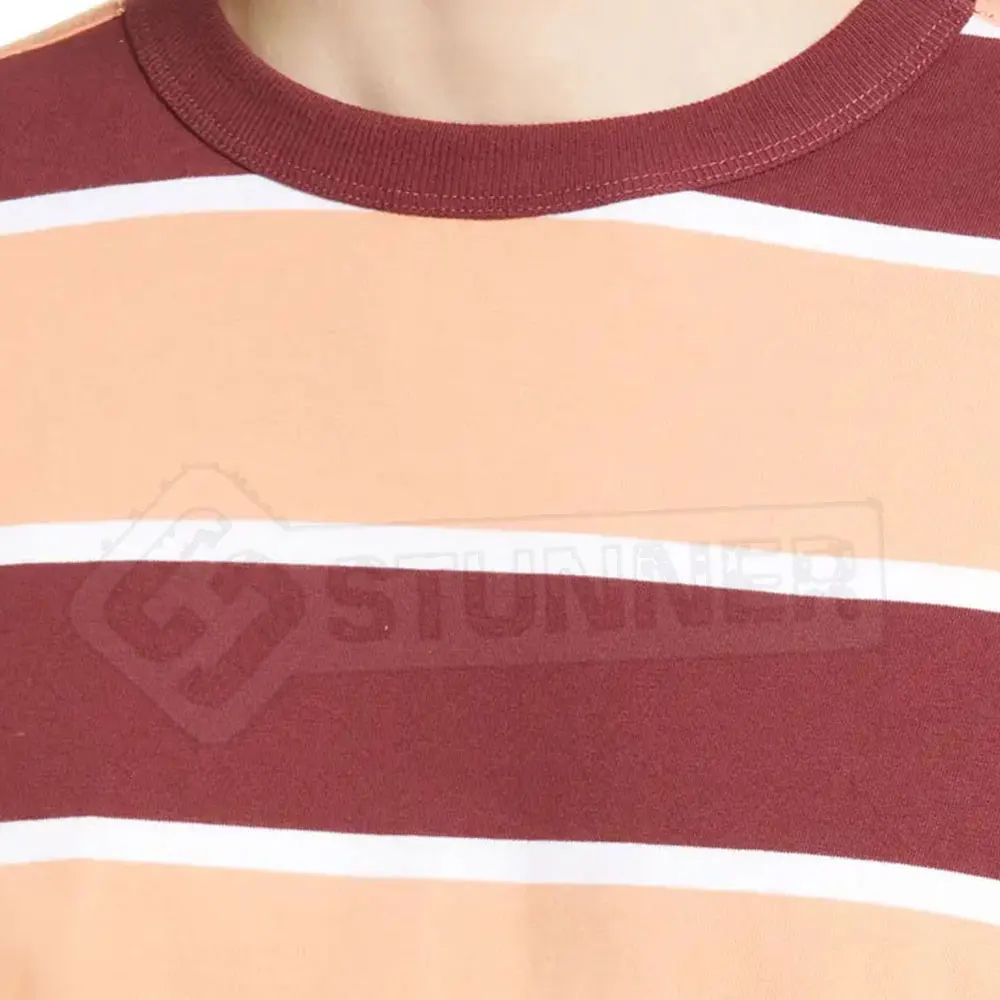 Yarn Dyed Short Sleeve Men T-Shirts Breathable Fabric New Style Men T Shirt Made In Pakistan