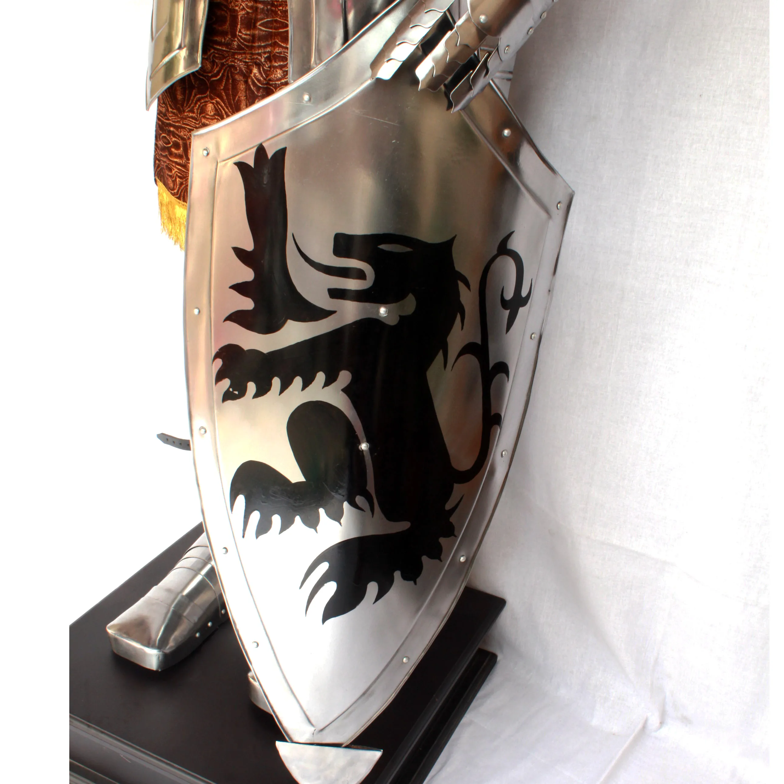 medieval knight suit templar armour armor wearable costume battle warrior crusader of for armor full silver polish