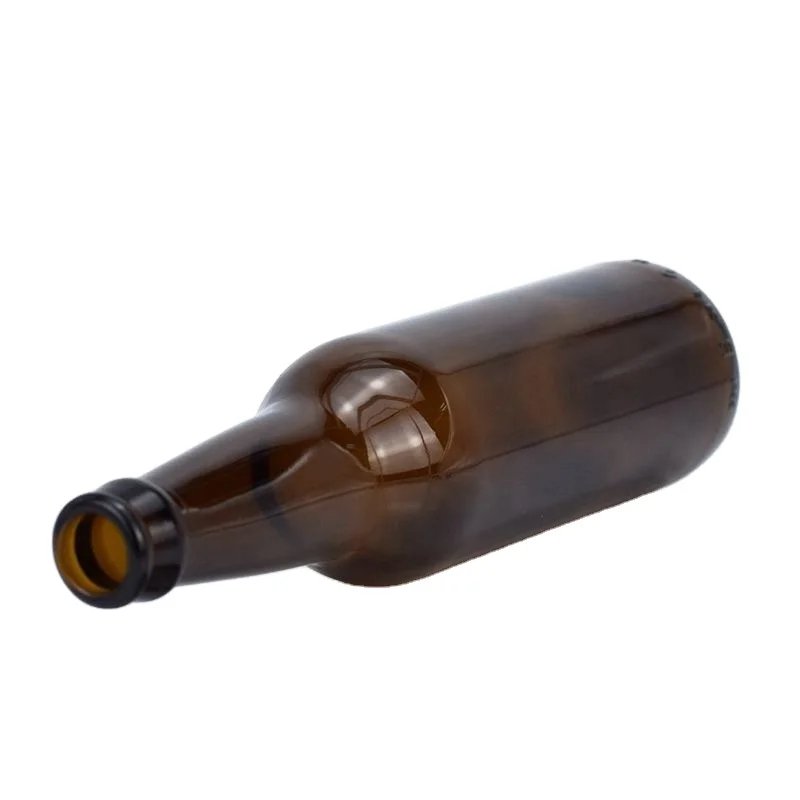 High quality empty 250ml 330 ml 500ml 650ml brown clear blue custom glass beer bottles 330ml