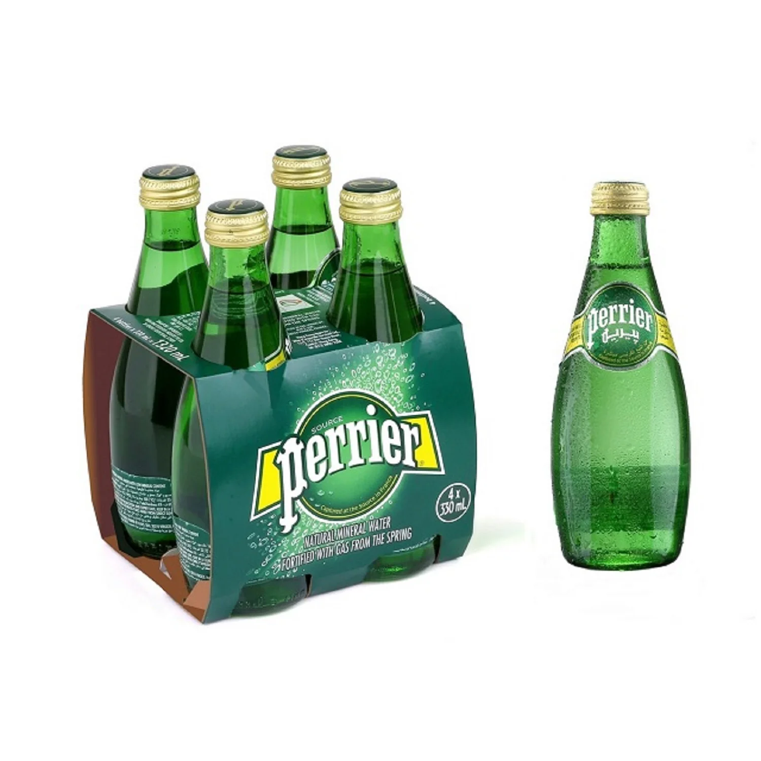 2023 Perrier Sparkling Natural Mineral Water, 16.9 Oz, Case Of 24 Bottles