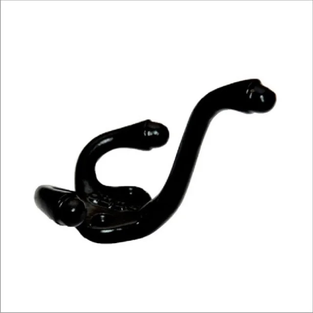 Iron Door Fittings New design Wall mounted diamond black hook decorative antique vintage hardware wrought iron decorative  hooks