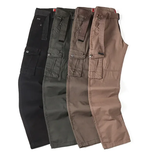 Прямой производитель 95% хлопчатобумажные брюки 5% спандекс талии брюки-карго рабочие Защитная Рубашка рабочая одежда для мужчин