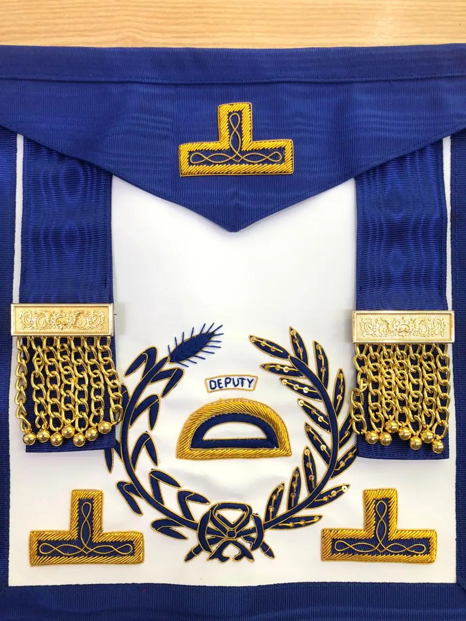 Masonic Regalia Privational Craft Deputy Apron High Quality Embroidered Custom Made 2023 Privational Craft without Dress Apron