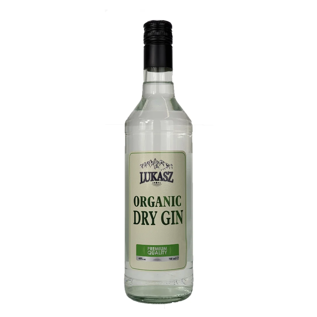 Lukasz Organic Dry gin 750ml 40% alcohol Premium Quality - Dutch supplier