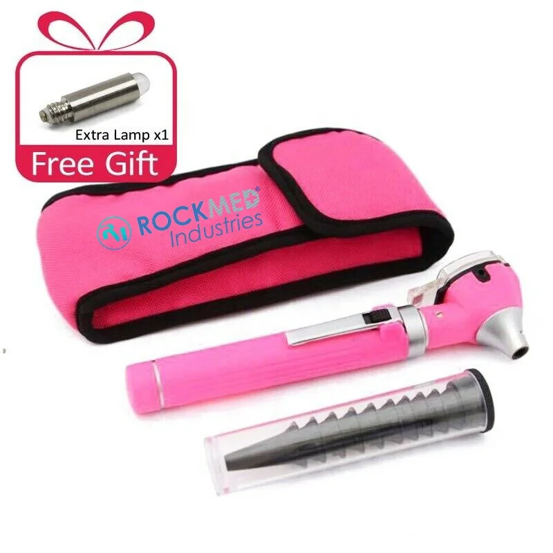 Medical Otoscope Diagnostic Kit Home Adult Kid Ear Care Cleaner Check Examination Endoscope Speculum 3X Magnifying Lens Lamp