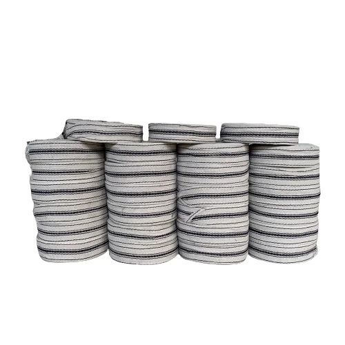 Black & White Cotton Niwar for sale Tent Tarpaulin Nawar Tape for Middle East Market Traditional Cotton Niwar