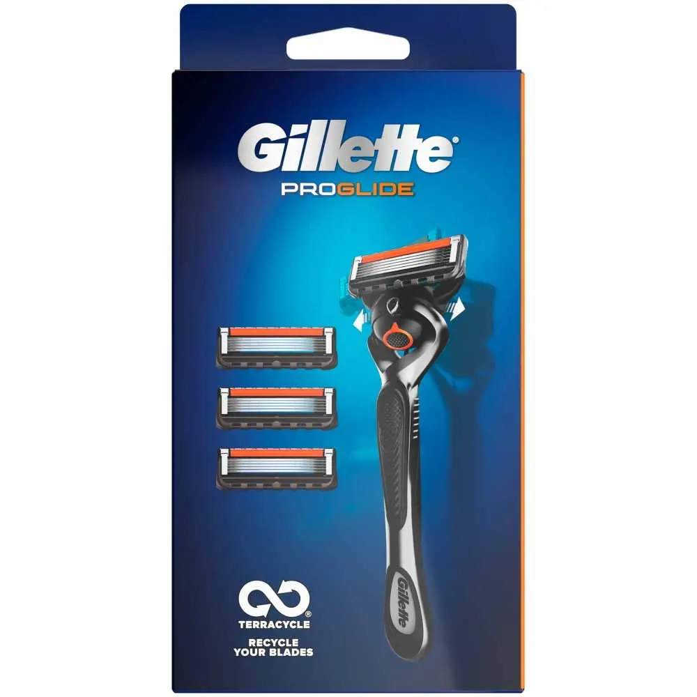 Gillette Fusion5 ProGlide Power Мужская бритва одноразовая ручка с 1 тройным лезвием для лица и тела
