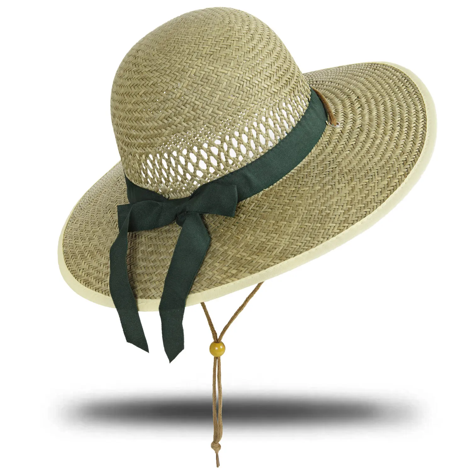 High Quality Plain Style Dyed Panama Paper Straw Hat For Unisex Ribbon Material Striped Style For Outdoor Party Daily Use.