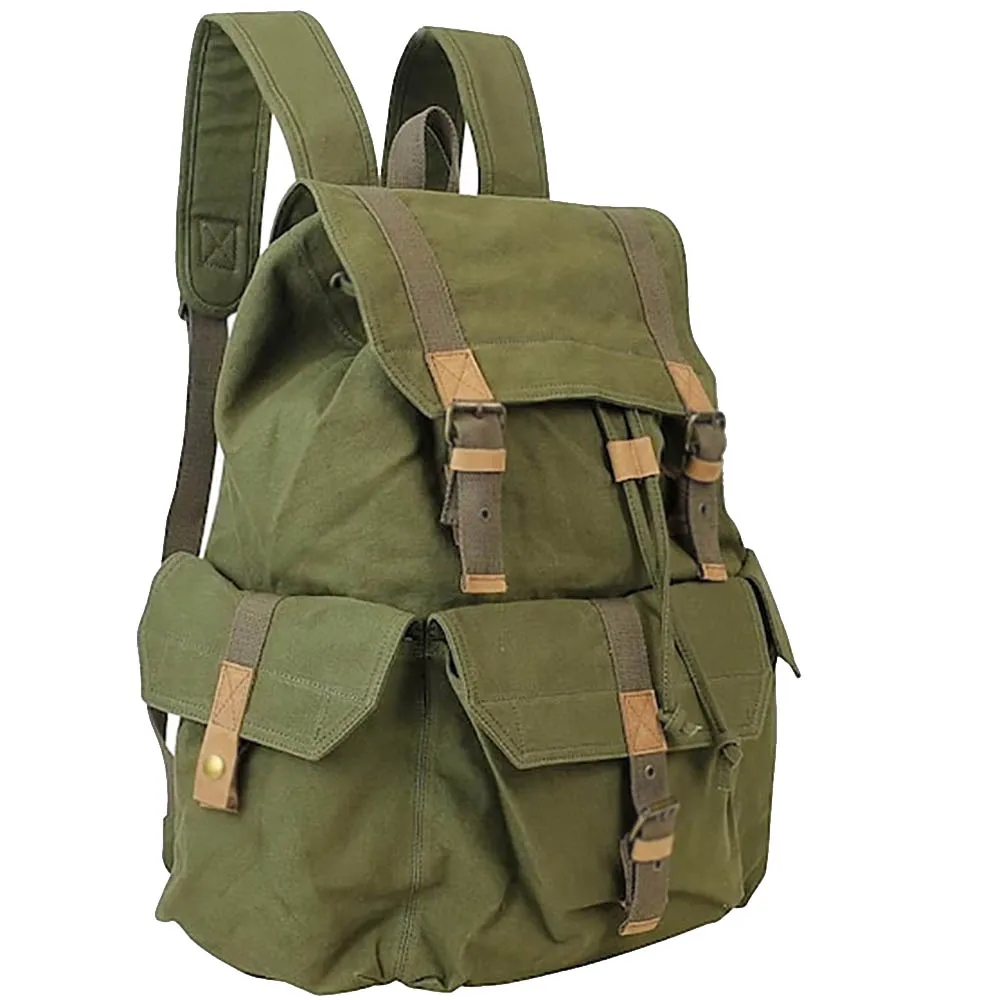 canvas rucksack rucksack canvas Fashion Waxed Canvas Unisex men school bag men travel backpack woman laptop backpack