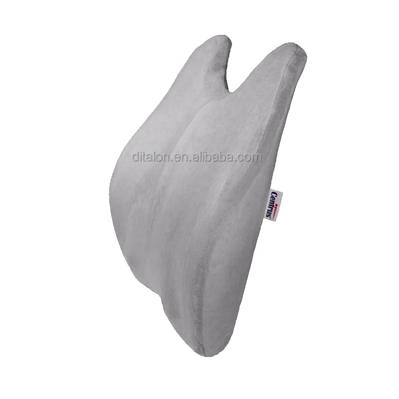 Wholesale ergonomic gel memory foam lumbar pillow office chair car trucker cooling gel waist back pillow for drivers