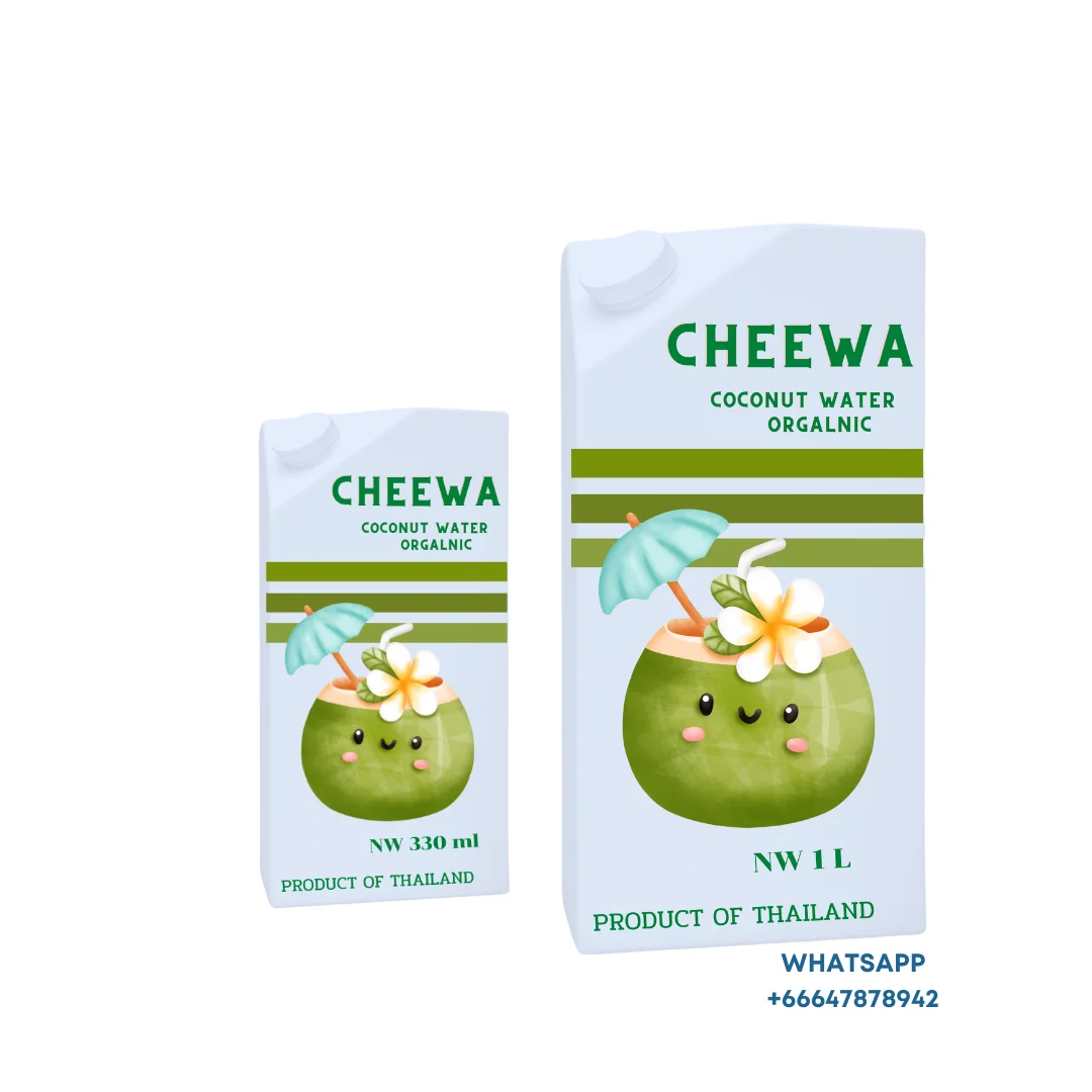 Product of Thailand Natural Drink Organic  CHEEWA Coconut Water Kancheewalanad Company OEM BOX