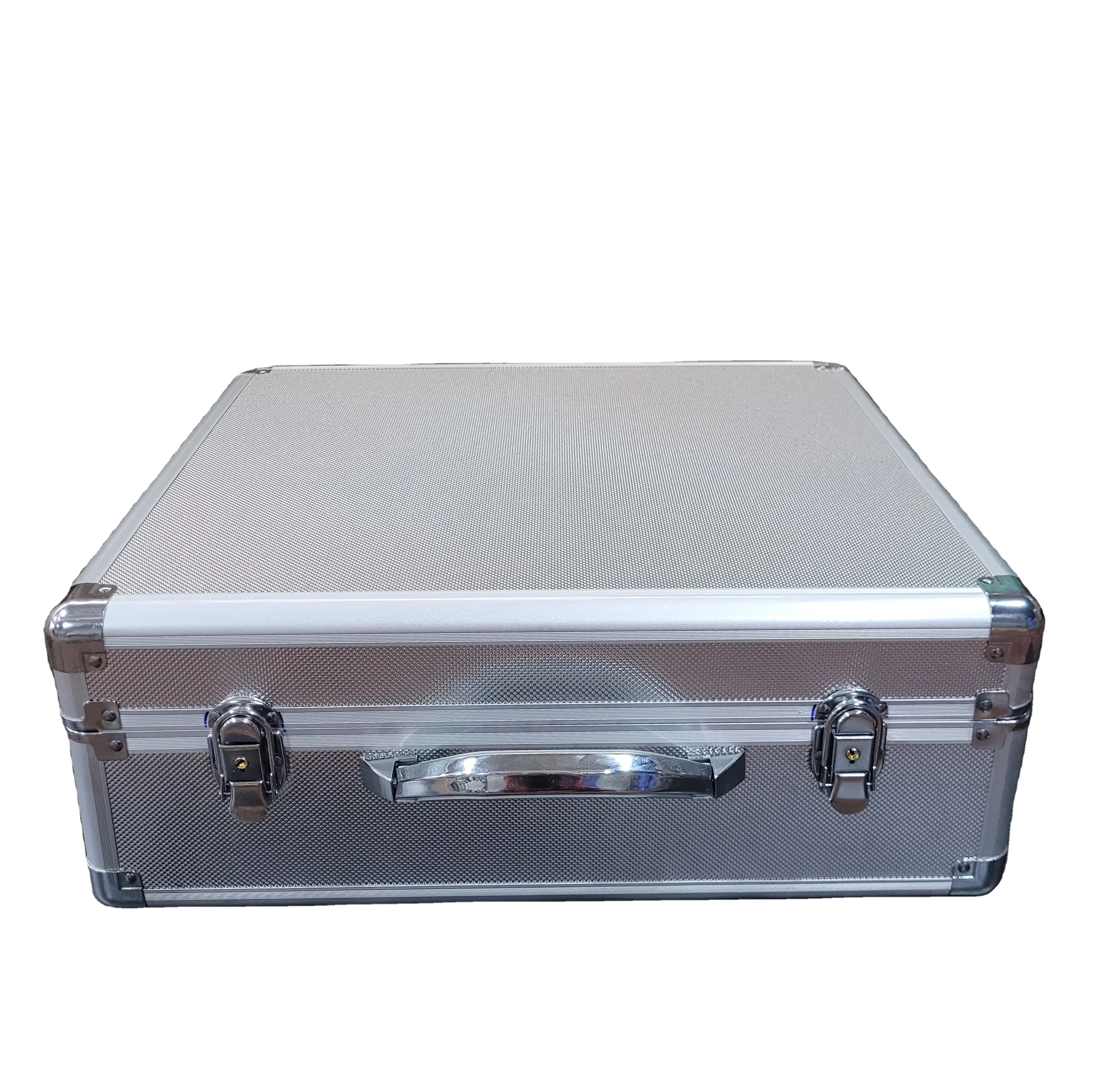 Aluminum Carrying Hard Case With Cubed Foam Security Briefcase Portable Attache Briefcase Aluminum