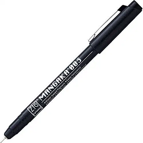 [KURETAKE] Kuretake ZIG карикатурист мангака 003 черный (CNM-003-010)