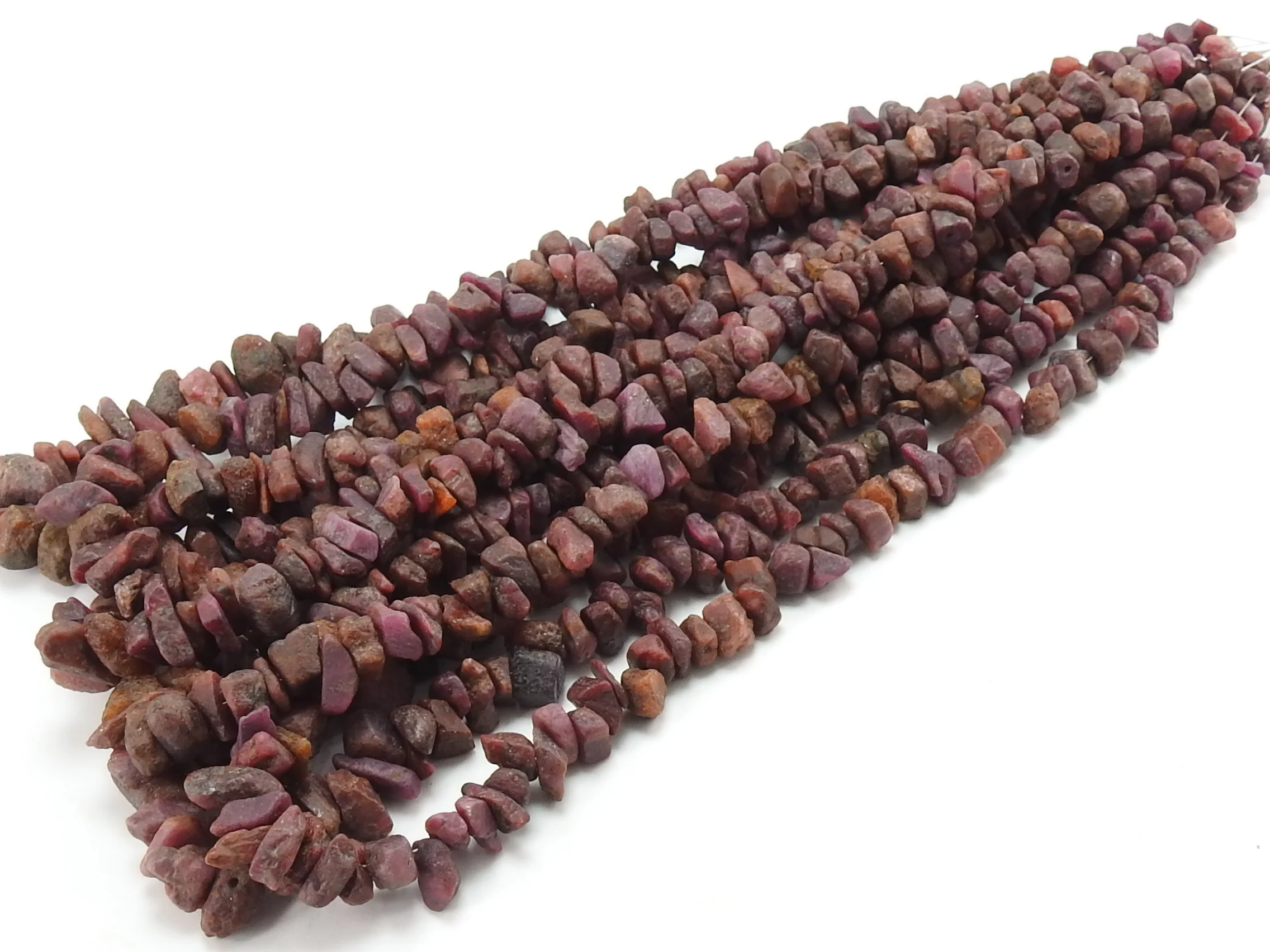 Ruby Natural Rough Bead Loose Raw Stones 16Inch Strand 11X5To5X3MM Approx Wholesaler Supplies
