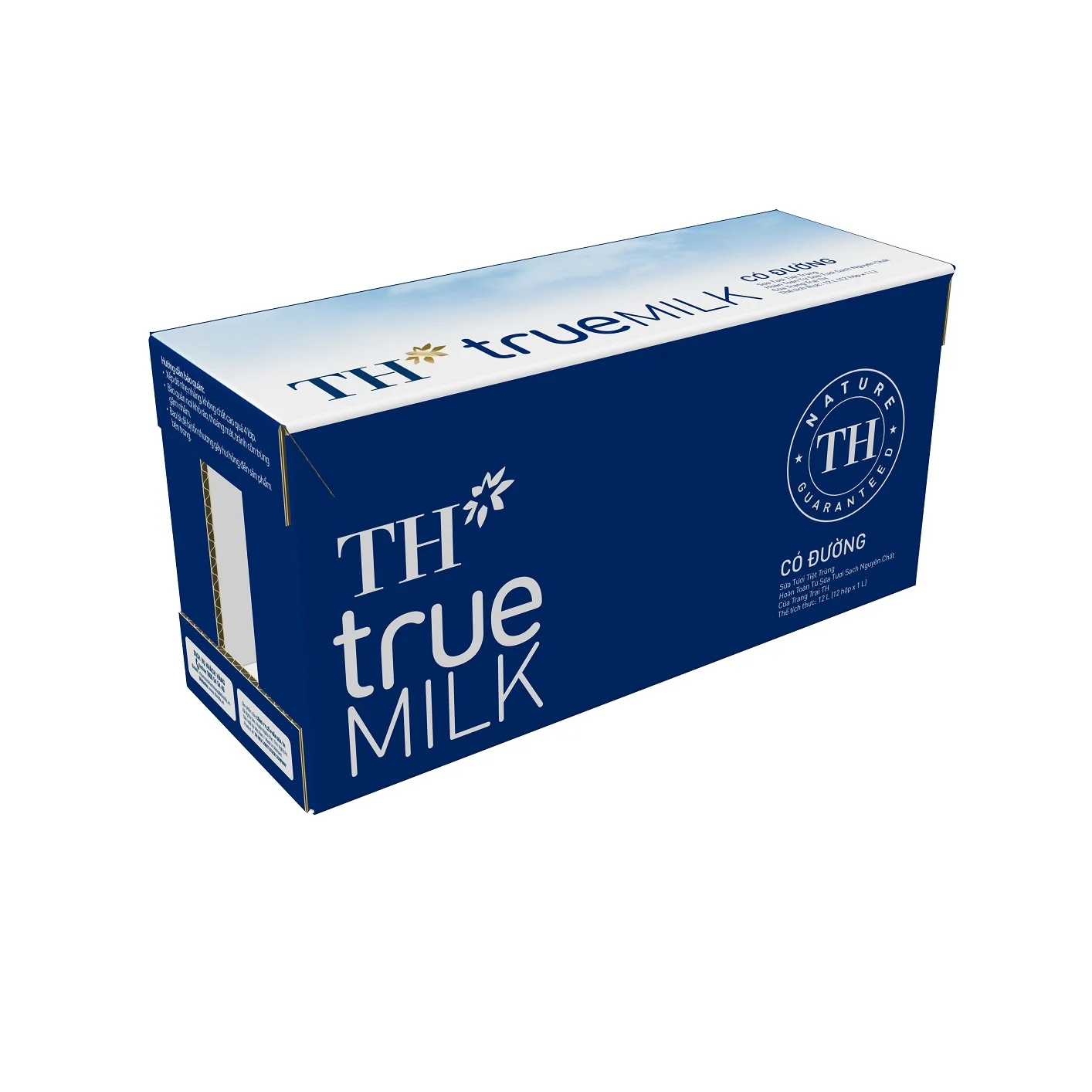 TH True Milk UHT Sweetened Fresh Milk 1000ml Original Flavor Adults Children Sterilized Nutrition Box Whole Milk