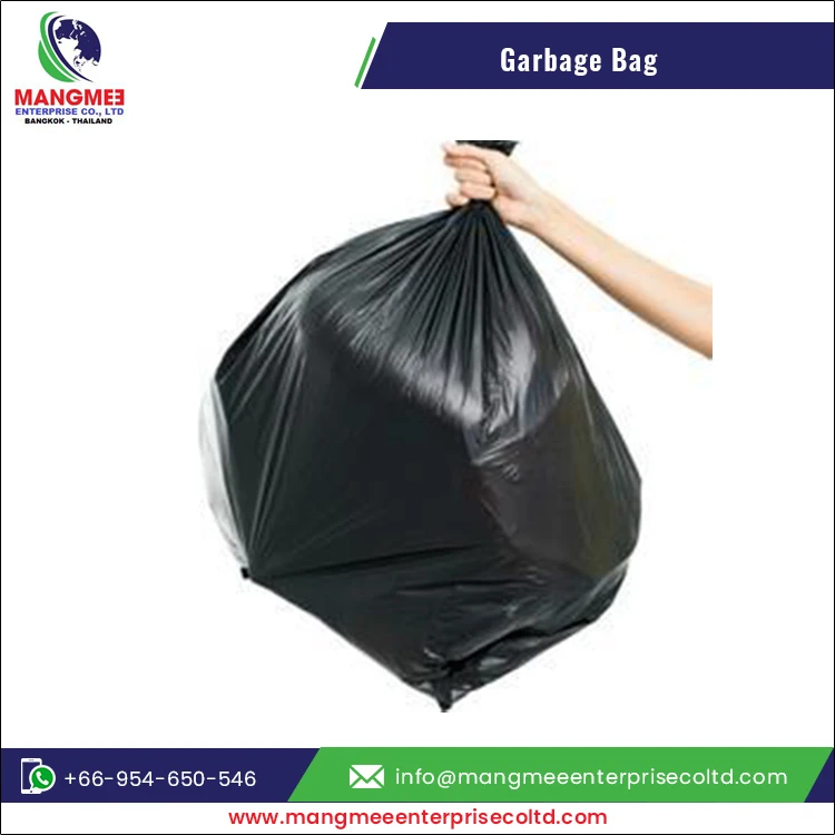Bulk Exporter Selling Customized Disposable Biodegradable PE Plastic Custom size Garbage Trash Bag Roll for Sale