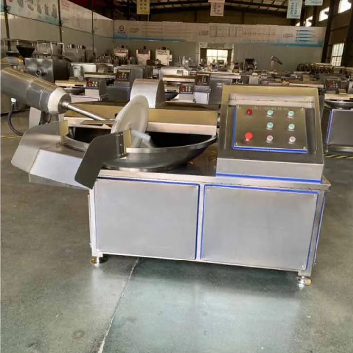 Vacuum 80L Meat Sausage Bowl Cutter Mixer