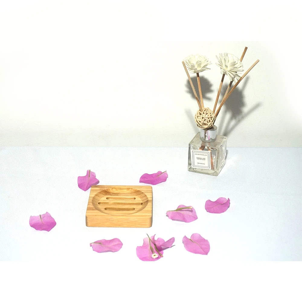 Wholesale Customizable Natural Soap Dish Holder Bamboo Storage Soap Box Container Made In Vietnam