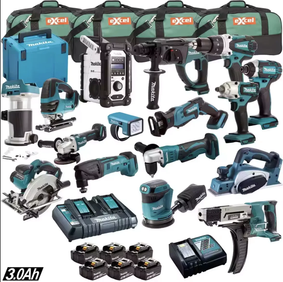 TOP SELLING MAkitaS LXT1500 18-V Tools Set LXT Lithium-Ion 15Pcs Other Hydraulics Cordless Drill