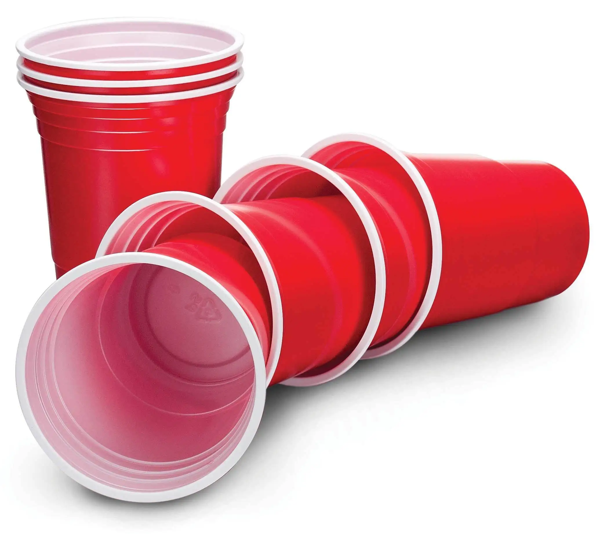 Custom Logo 8oz 12oz 24oz Biodegradable Compostable PLA Cold Disposable Red Cup for Christmas