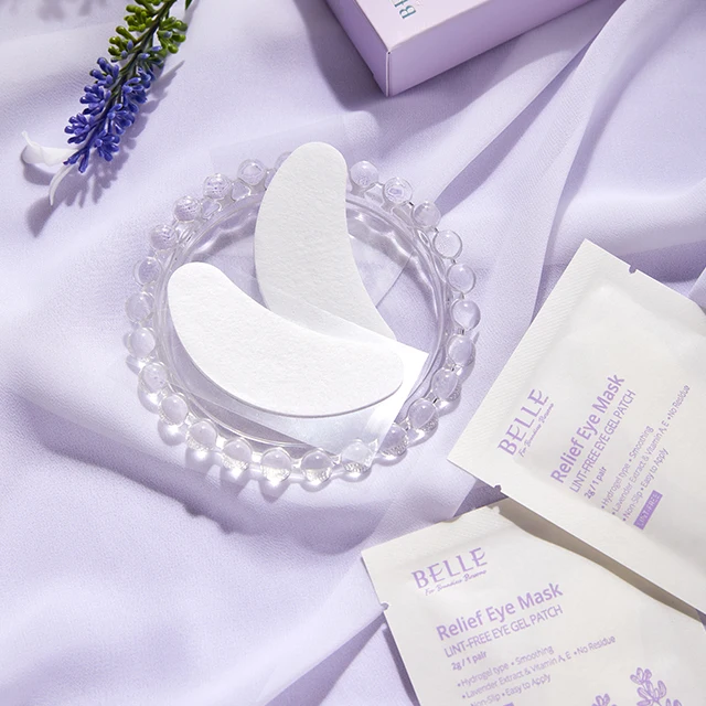 Belle Relief eye mask Made in Korea High Quality lint free Eye gel patch 5pairs cosmetics Eyelash extensions