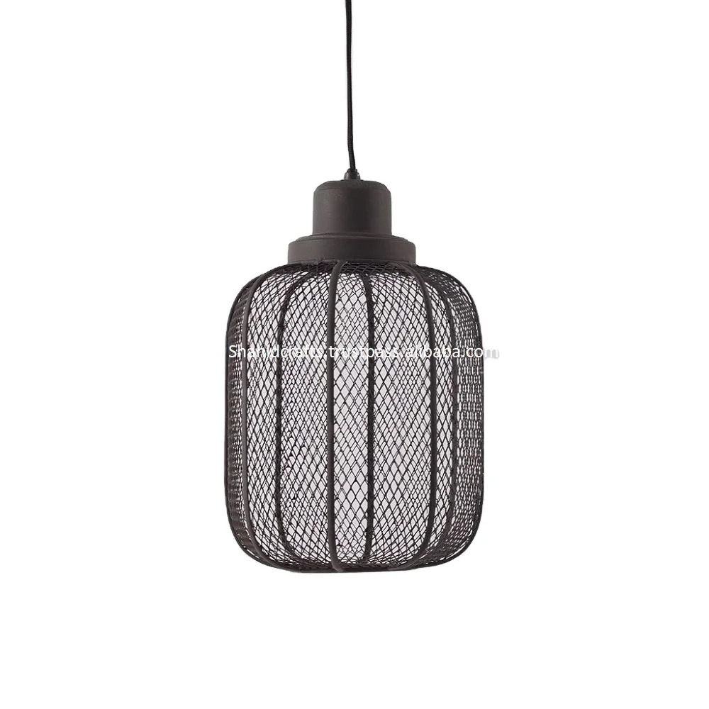 Cage Black Pendant Hanging Lamp. Modern Ceiling Lamp Size: H:36cm W:22cm