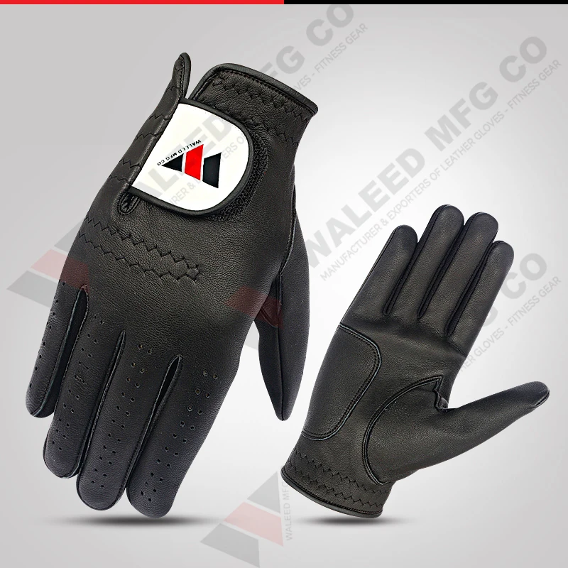 Custom Made Premium Quality New Design Leather Golf Gloves Men Custom Logo Printing Golf Gloves