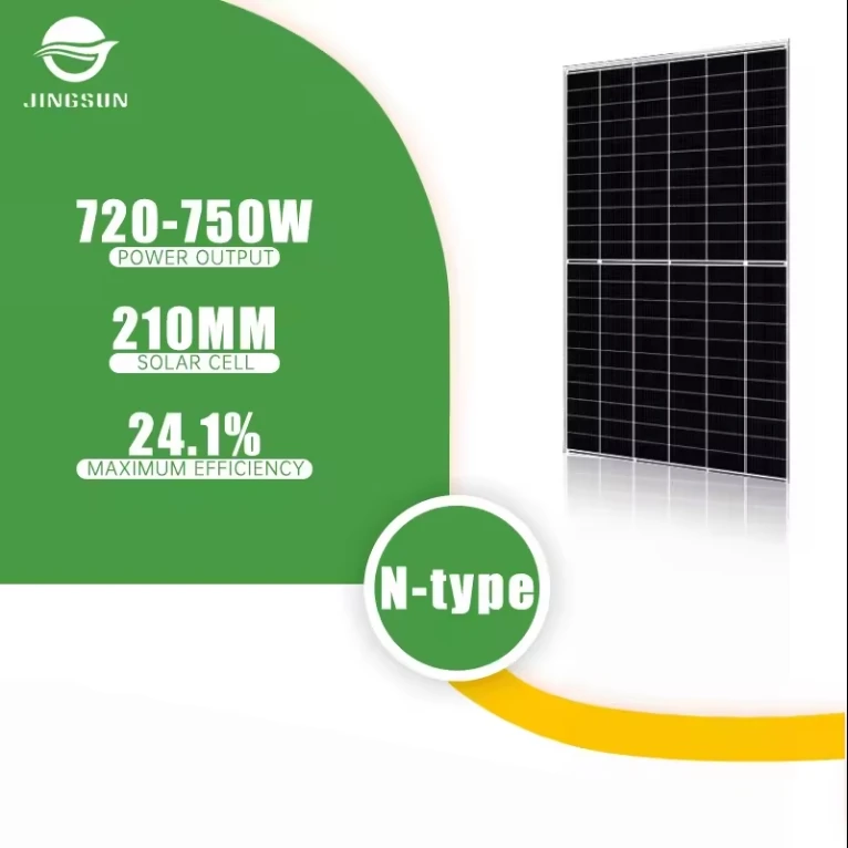 jingsun In Stock High Power N-type PV Modules Monocrystalline 720W 730W 740W 750W N type Solar Panel