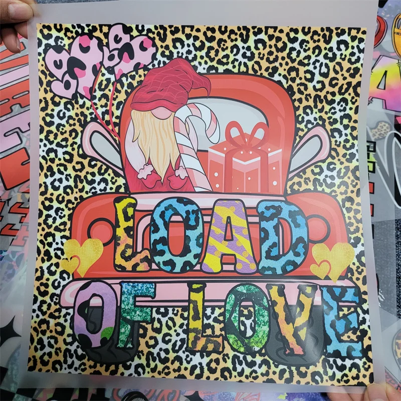 DTF Transfer Peace Hope Love Transfer for t-shirt Valentines Day Direct To Film Ready to Press Heat Transfer for Shirts