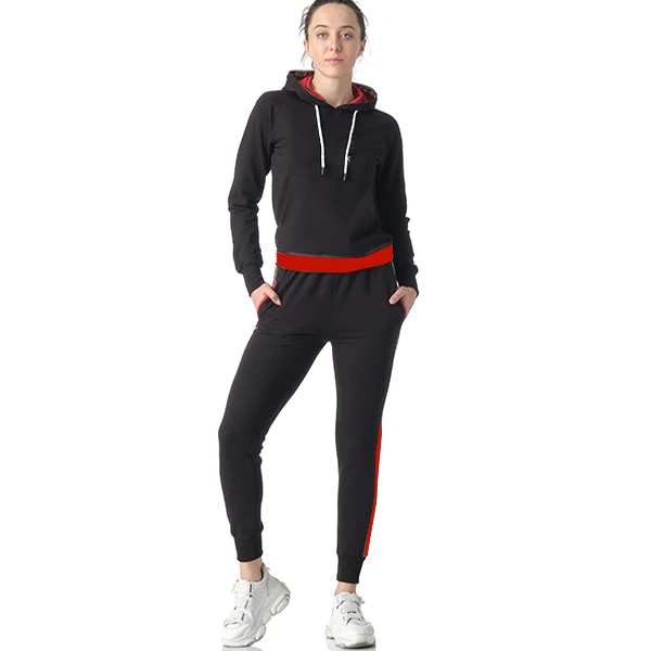 New Stylish Custom Logo Tracksuit Crop Tops Hoodies and Sweatpants Two Piece Set Jogging Tracksuits For Men and Women