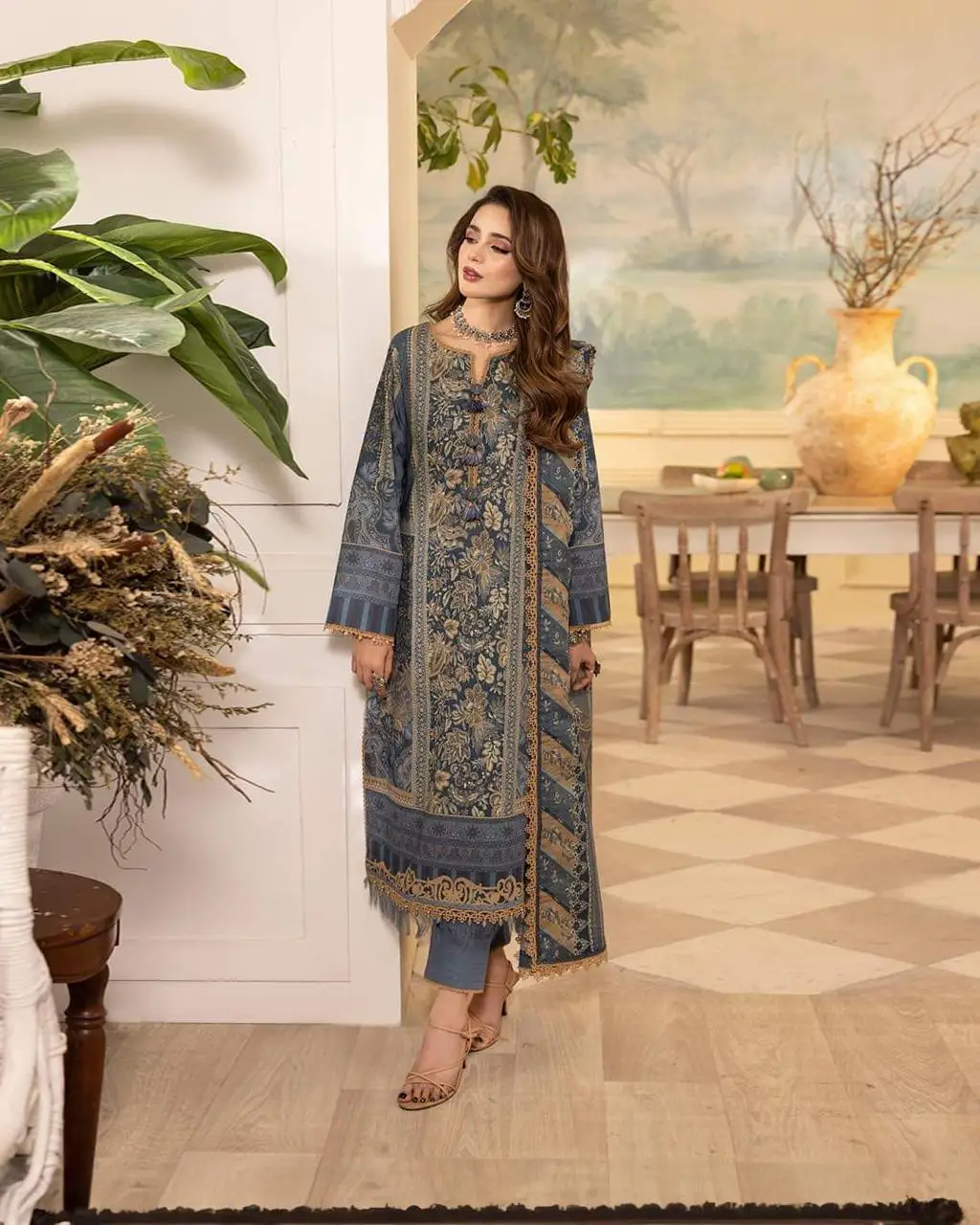 grey wedding dress salwar kamez new wonderful color suit party amazing hot selling Pakistan ladies suit Indian summer hot