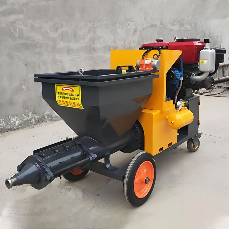 Diesel shotcrete machine plaster portable air compressor cement mortar spraying machine