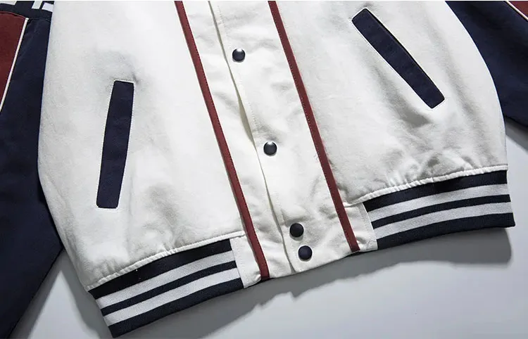 Wholesale Custom Classic Letterman Baseball Jacket Wool Leather Men Baseball Aviator Varsity Jackets