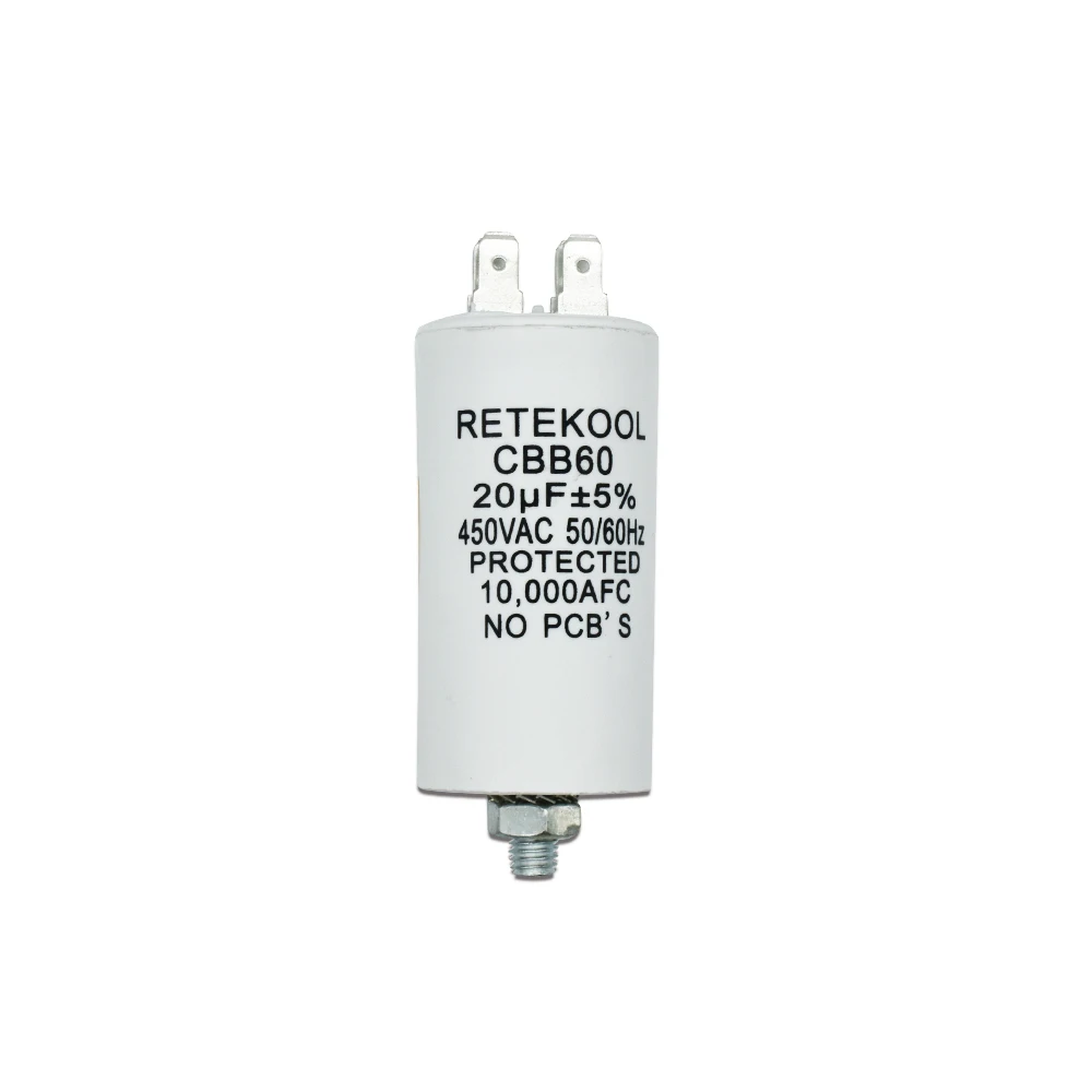 Электродвигатель Retekool CBB60 250VAC 300VAC 450VAC 500VAC конденсаторы для запуска пленки стиральной машины вентилятор водяного насоса