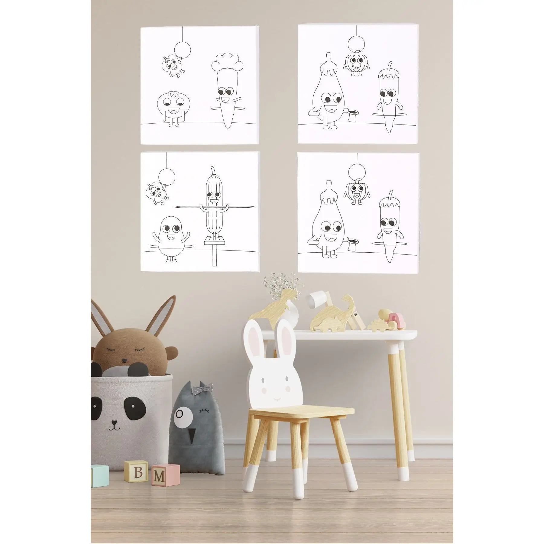 4 шт., картон 15 х15 см