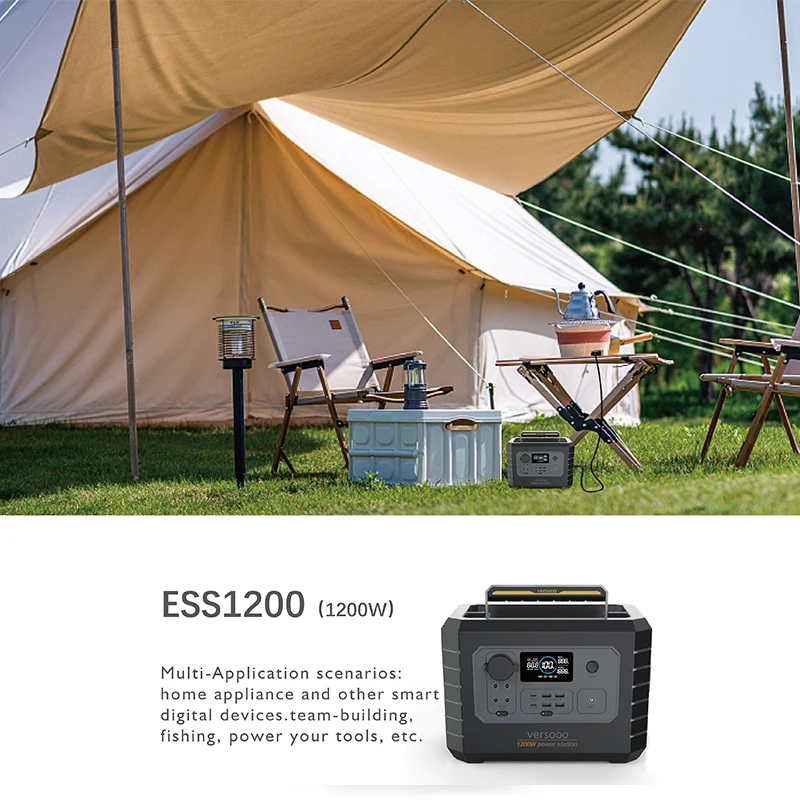 Solar Power 2022 Outdoor Power Supply 110V/220V, 60Hz, 1200W Solar Panel Energy  System Generator Power Outdoor Portable Power Station