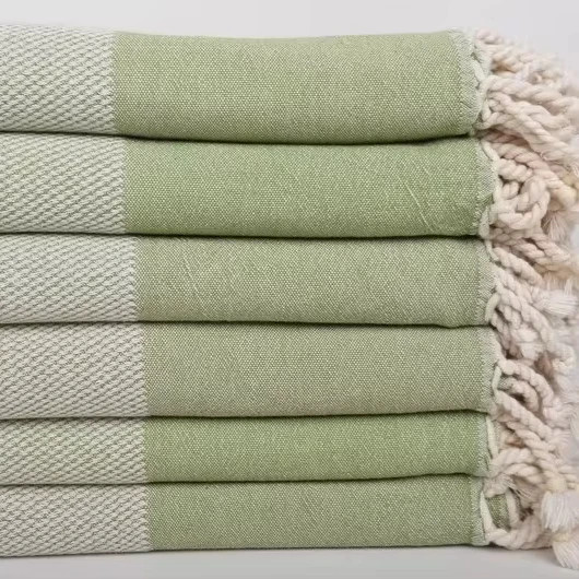 Hasir Towel Olive Green Turkish Cotton  Yacht Gym Fitness Kitchen Yoga Baby Towel Picnic Blanket Direct from Producer in Turkey