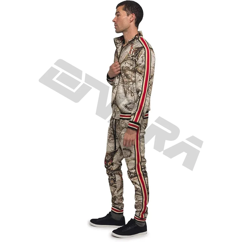 2024 Sports Suit Outfits High Quality Comfortable Plain Joggers Suits Zipper up Training Sports Wear Tracksuits For Men Set