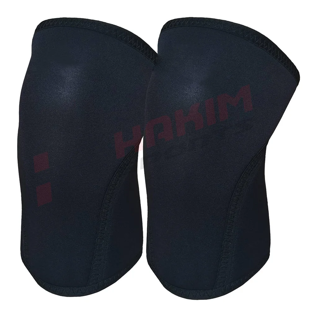 Customized Anti-microbial anti-run inner lining neoprene Knee Sleeve Compression Knee Sleeve Brace 5mm Weightlifting Knee Sleeve
