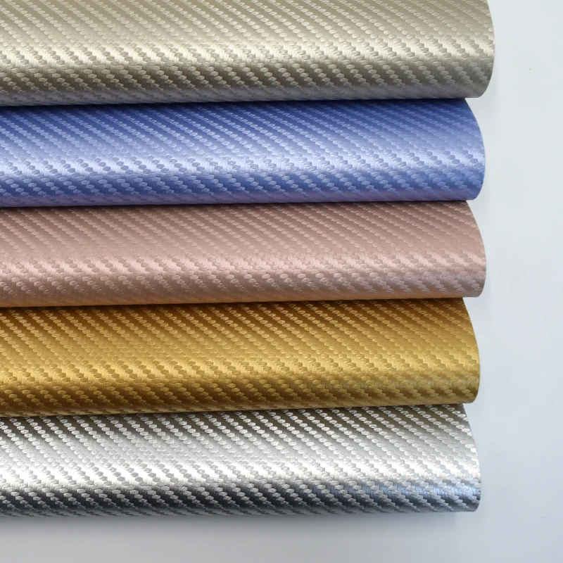 0.6mm Nonwoven Carbon Pu Synthetic Leather For Package Box Notebook cover book binding