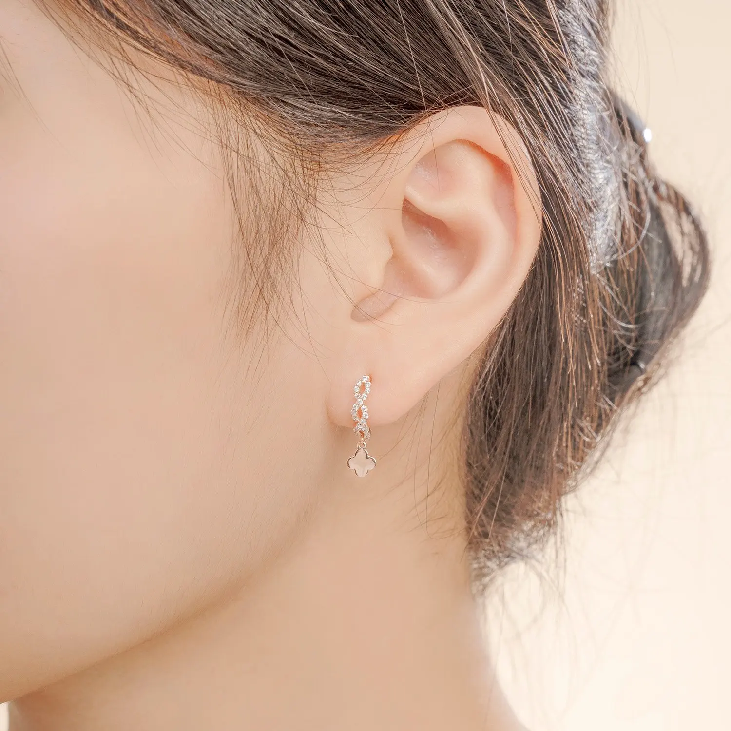 9K,10K,14K,18K solid gold stud earrings rose gold drop earrings trendy 2022 for women   - HTJ BRAND BTPTB334