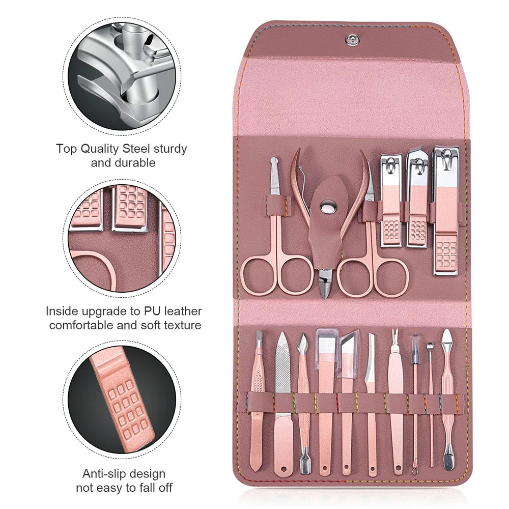 Ladies Style Professional Design Manicure & Pedicure Set For Sale / Professional Wholesale Custom Logo Manicure & Pedicure Set