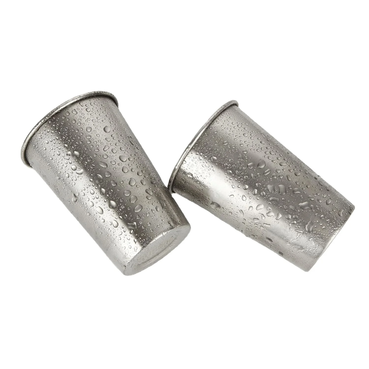 Steel Stainless Steel Premium Stackable Metal Stainless Steel Pint Cup Glass Tumbler Cups Wholesale Item