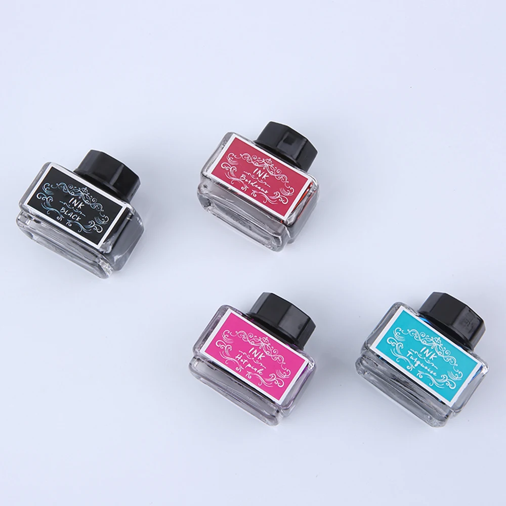 Dip Pen Ink Glass Bottle 15ml 25ml Painting Writing Art Calligraphy Fountain Pen Ink Suitable For Office School